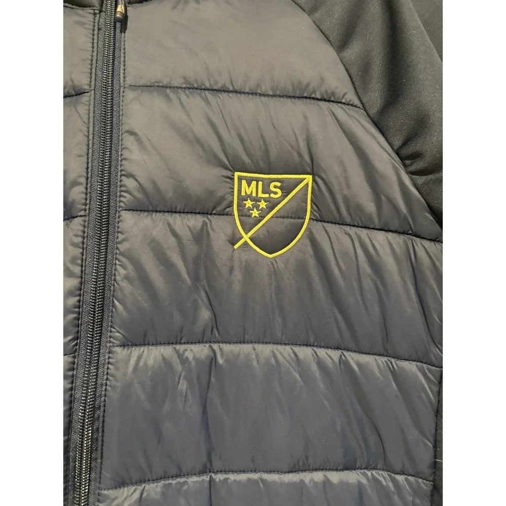 Antigua MLS Altitude Ribbed Down Navy Blue Jacket Men's‎ Size L 104340